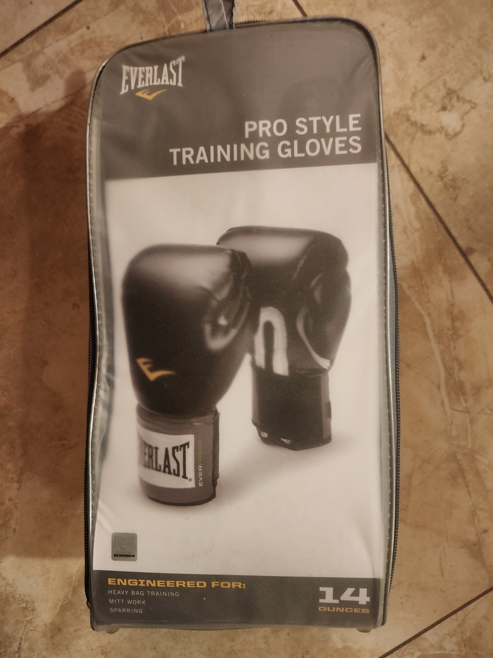Everlast Black Pro Style Training Gloves